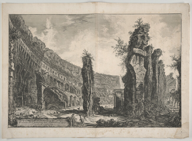 Veduta dell' interno dell' Anfiteatro Flavio detto il Colosseo (View of the Interior of the Flavian Amphitheater called the Colosseum)