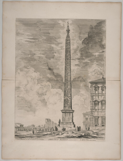 Obelisco Egizio (Eygptian Obelisk), from Le Magnificenze di Roma: Vedute di Roma