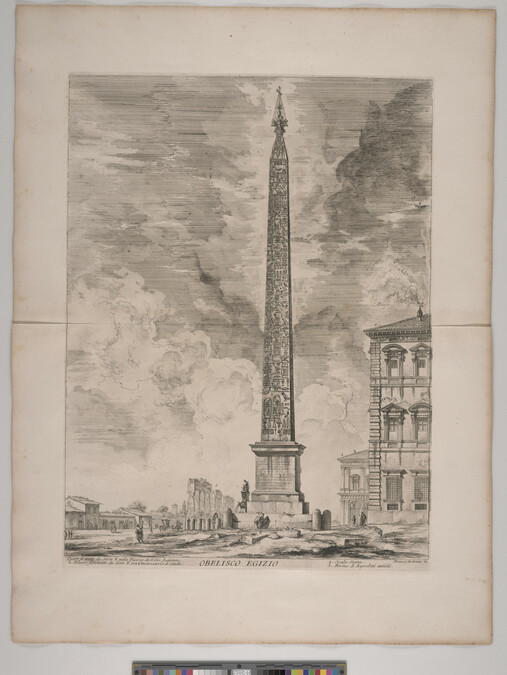 Alternate image #1 of Obelisco Egizio (Eygptian Obelisk), from Le Magnificenze di Roma: Vedute di Roma