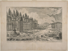 Veduta del Sito, ov'era l'antico Foro Romano (View of the Site of the Ancient Roman Forum), from Le...