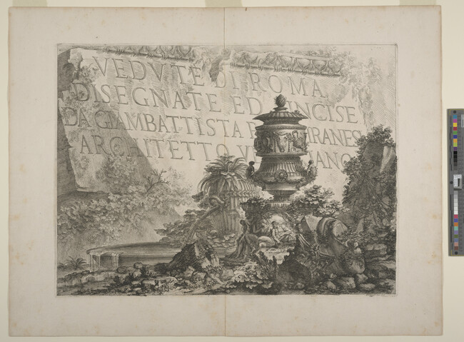Alternate image #1 of Title page from Le Magnificenze di Roma: Vedute di Roma