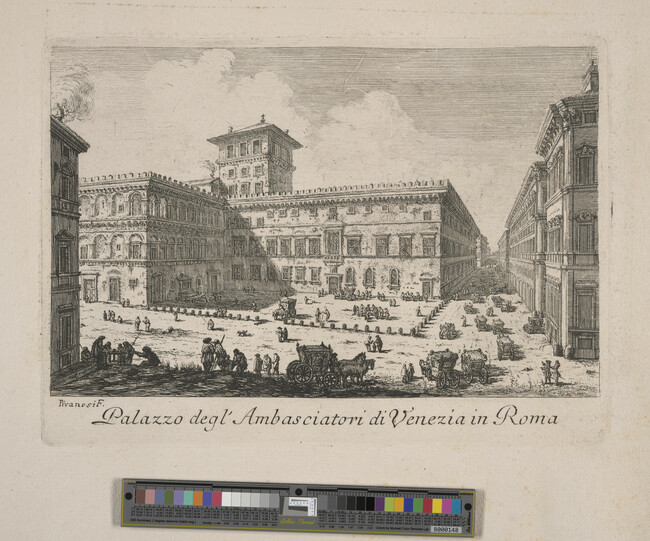 Alternate image #1 of Palazzo degl'Ambasciatori di Venezia in Roma (Palace of the Ambassadors of Venice in Rome), from Le Magnificenze di Roma: Raccolte di varie vedute di Roma (The Magnificence of Rome: Collection of Various Views of Rome)