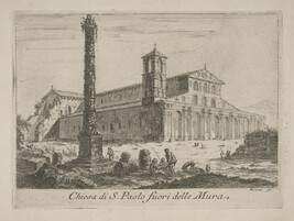 Chiesa di S. Paolo fuori delle Mura (Church of San Paolo fuori le Mura), from Le Magnificenze di Roma:...