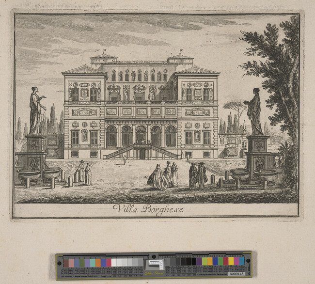 Alternate image #1 of Villa Borghese, from Le Magnificenze di Roma: Raccolte di varie dedute di Roma (The Magnificence of Rome: Collection of Various Views of Rome)