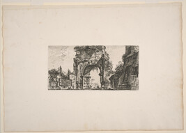 Arco di Druso alla Porta di Sebastiano in Roma (Arch of Drusus at the Porta di Sebastiano in Rome), from...