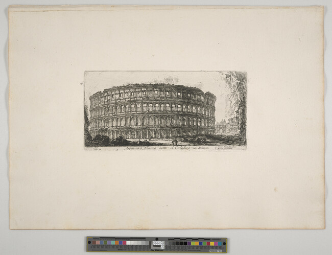 Alternate image #1 of Anfiteatro Flavio detto il Colosseo (Flavian Amphitheatre, called the Colosseum), from Le Magnificenze di Roma: Antichità Romane de'tempi della Repubblica