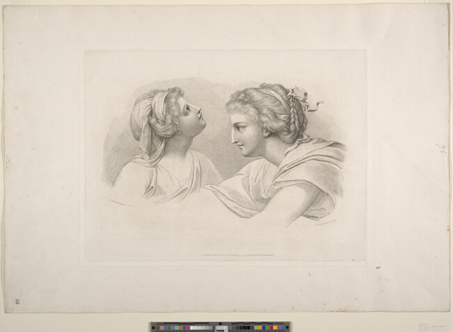 Alternate image #1 of Untitled (Two Women in Profile) from Elements of Drawings