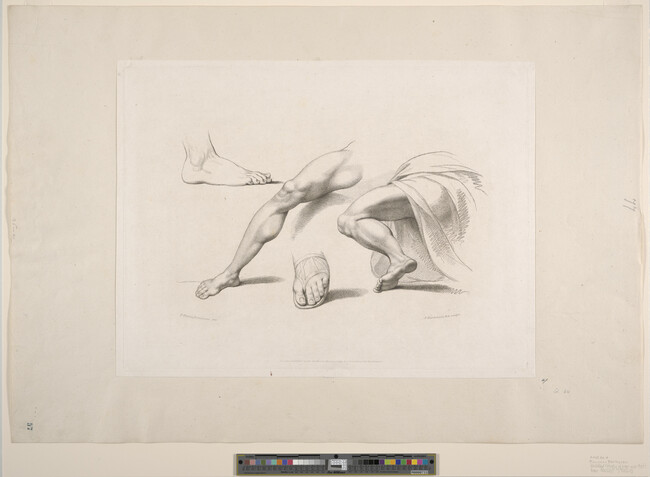 Alternate image #1 of Untitled (Study of Legs and Feet) from Elements of Drawings