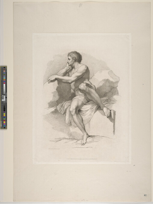 Alternate image #1 of Untitled (Seated Man) from Elements of Drawings