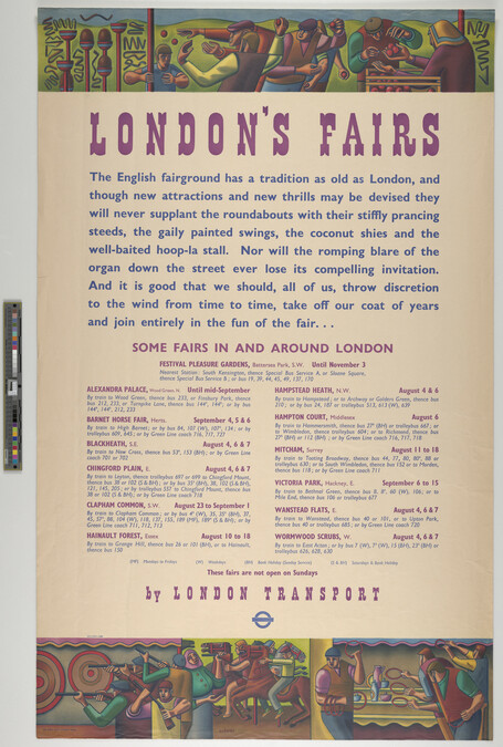 Alternate image #1 of London's Fairs (by London Transport) 1951