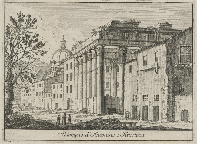 Il tempio d'Antonino e Faustina (The Temple of Antoninus Pius and Faustina), from Le Magnificenze di Roma: Raccolte di varie vedute di Roma (The Magnificence of Rome: Collection of Various Views of Rome)