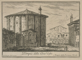 Tempio della Dea Veste (Temple of Vesta), from Le Magnificenze di Roma: Raccolte di varie vedute di Roma...