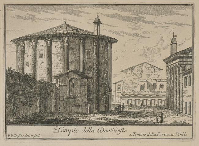 Tempio della Dea Veste (Temple of Vesta), from Le Magnificenze di Roma: Raccolte di varie vedute di Roma (The Magnificence of Rome: Collection of Various Views of Rome)