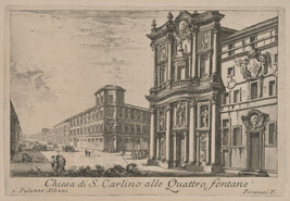 Chiesa di S. Carlino alle Quattro fontone (Church of San Carlo alle Quattro Fontane), from Le...