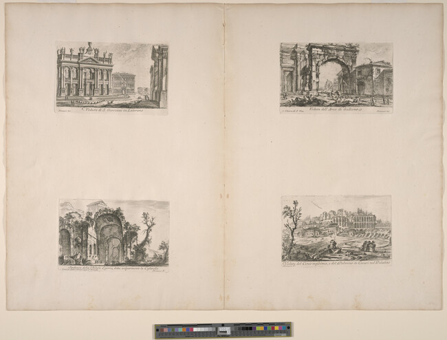 Alternate image #2 of Veduta dell'Arco di Gallieno (View of the Arch of Gallienus), from Le Magnificenze di Roma: Raccolte di varie vedute di Roma (The Magnificence of Rome: Collection of Various Views of Rome)