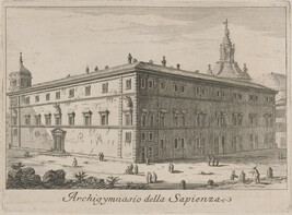 Archigymnasio della Sapienza (Archiginnasio of the Sapienza), from Le Magnificenze di Roma: Raccolte di...