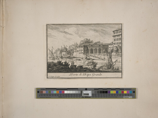 Alternate image #1 of Porto di Ripa Grande (Port of Ripa Grande), from Le Magnificenze di Roma: Raccolte di varie vedute di Roma (The Magnificence of Rome: Collection of Various Views of Rome)