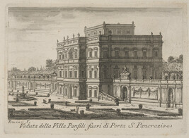 Veduta della Villa Panfili fuori di Porta S. Pancrazio (View of the Villa Pamphili outside the Porta San...