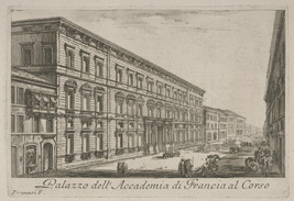 Palazzo dell'Academia di Francia al Corso (Palace of the Academy of France on the Corso), from Le...