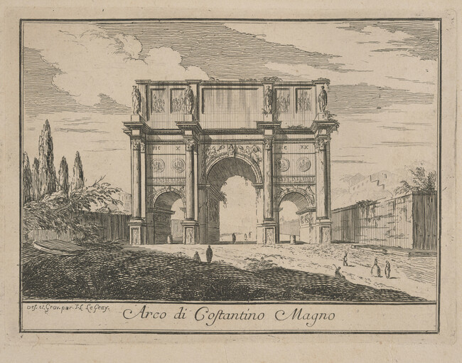 Arco di Costantino Magno (Arch of Constantine), from Le Magnificenze di Roma: Raccolte di varie vedute di Roma (The Magnificence of Rome: Collection of Various Views of Rome)