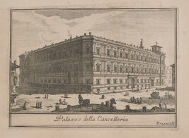 Palazzo della Cancelleria (Palace of the Cancelleria), from Le Magnificenze di Roma: Raccolte di varie...