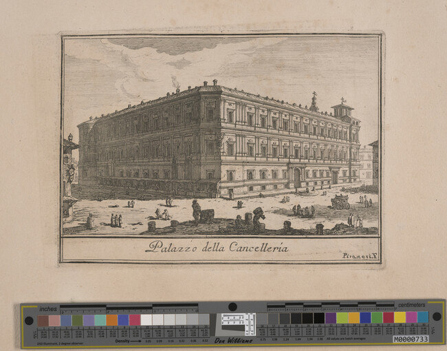 Alternate image #1 of Palazzo della Cancelleria (Palace of the Cancelleria), from Le Magnificenze di Roma: Raccolte di varie vedute di Roma (The Magnificence of Rome: Collection of Various Views of Rome)