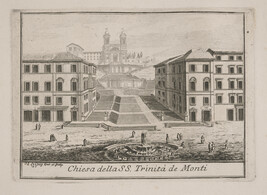 Chiesa della SS. Trinita de Monti (Church of Santissima Trinita de Monti), from Le Magnificenze di Roma:...