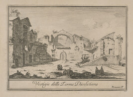 Vestige delle Terme Diocletiane (Remains of the Baths of Diocletian), from Le Magnificenze di Roma:...