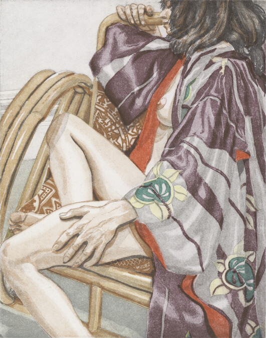 Seated Nude with Kimono