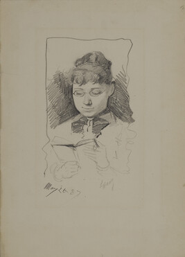 Woman Reading, May 26, 1887