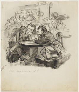 Two Men at Café Table
