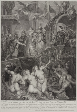 Le Débarquement de la Reine au Port de Marseille (The Arrival in Marseille of Marie de' Medici), plate 9...