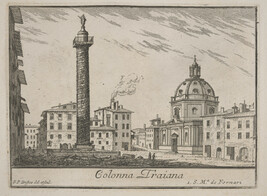 Colonna Traiana (Column of Trajan), from Le Magnificenze di Roma: Raccolte di varie vedute di Roma (The...