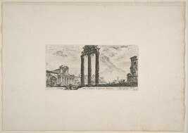 Vestigi del Tempio di Giove Statore (Remains of the Temple of Jupiter Stator), from Le Magnificenze di...