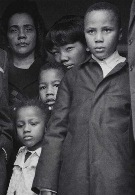 King Family, Atlanta (April 5, 1968 after Coretta Scott King and her children returned from Memphis with Dr. Martin Luther King, Jr.'s body)
