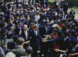 Untitled (Senator Robert F. Kennedy and Ethel Kennedy at Dr. Marin Luther King Jr.'s Atlanta Funeral...