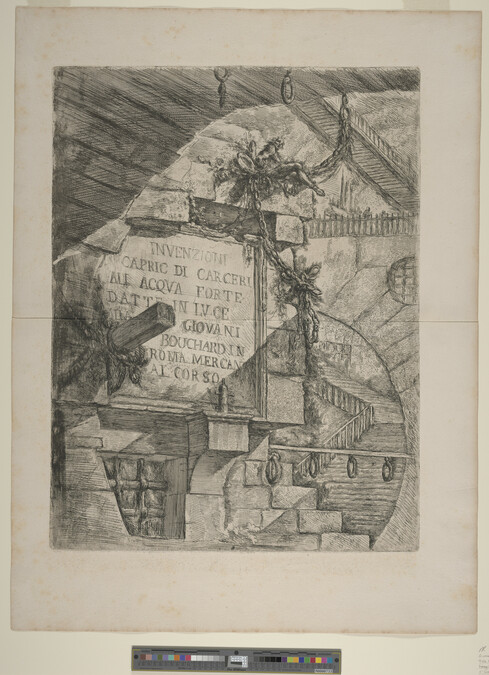 Alternate image #1 of Title Plate, from the series Imaginary Prisons (Carceri d'Invenzione)