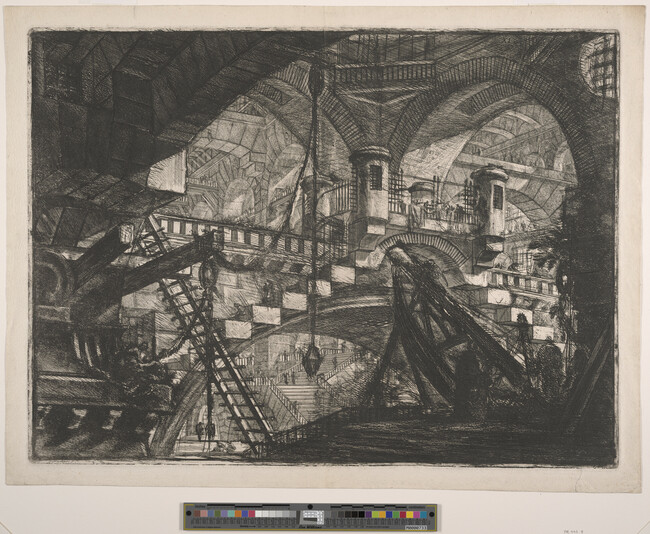 Alternate image #1 of The Arch with a Shell Ornament, plate 11 from the series Imaginary Prisons (Carceri d'Invenzione)