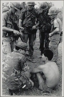 Viet Cong Man Before He Was Tourtured by Republic of Vietnam Soldiers During a Joint Operation with U.S....