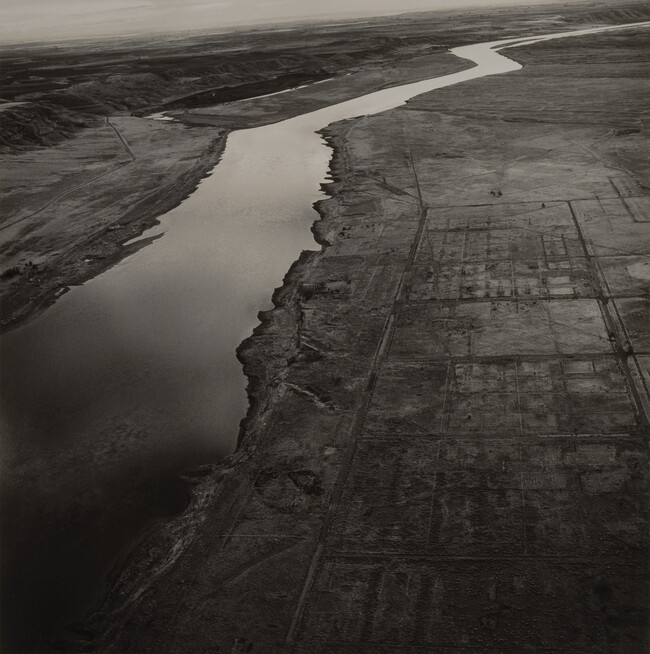 Old Hanford City Site and the Columbia River, Hanford Nuclear Reservation near Richland, Washington