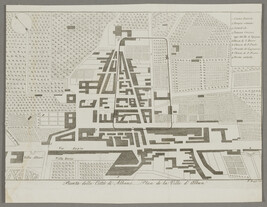 Pianta della Citta di Albano (Plan de la Ville d’Alban) (Map of the City of Albano), from Viaggio...