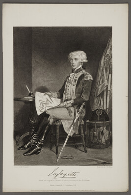 Portrait of Marie-Joseph-Paul-Yves-Roch-Gilbert Du Motier, Marquis de La Fayette (or Lafayette)...