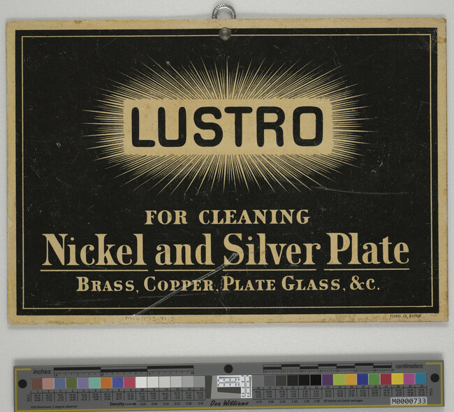 Alternate image #1 of Lustro for cleaning Nickel and Silver Plate, Brass, Copper, Plate Glass &c.