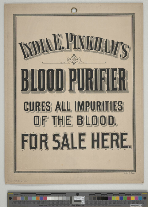 Alternate image #2 of Lydia E Pinkham's Blood Purifier