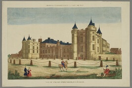Vue du Palais d’Holyrood, en Ecosse