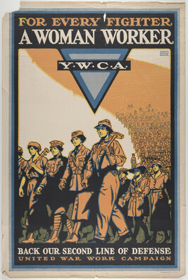 For Every Fighter - A Woman Worker -  Y.W.C.A. - Back our Second Line of Defence