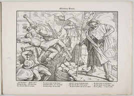 Plate 5 (Death on the barricade); from the cycle Auch ein Todentanz aus dem Jahre 1848 (Another Dance of...