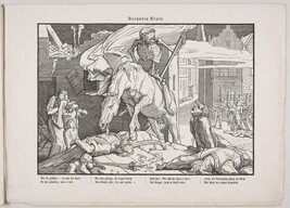 Plate 6 (Death as victor); from the cycle Auch ein Todentanz aus dem Jahre 1848 (Another Dance of Death...