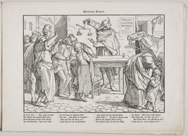 Plate 3 (Death before the public house); from the cycle Auch ein Todentanz aus dem Jahre 1848 (Another...