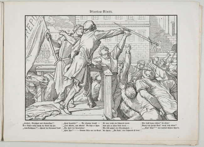 Plate 4 (Death on the tribune); from the cycle Auch ein Todentanz aus dem Jahre 1848 (Another Dance of Death for the year 1848)